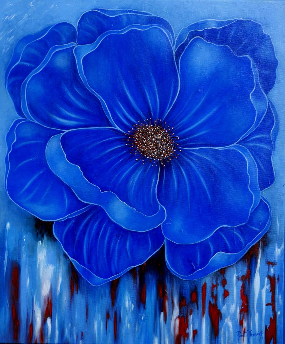 Fleur bleue (65X54)