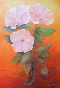 Trois fleurs (50X70)   