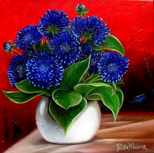 Bouquet bleu (30X30)   