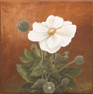 Fleur blanche (30X30)   