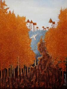 Paysage orange (30X40)
