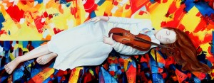 Le violon d'Alma (100X40)            