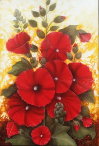 Fleurs rouges (50X73)   