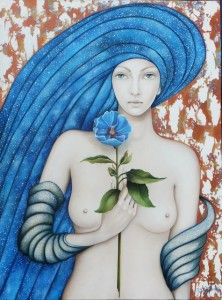 La fleur bleue (61X46)                        