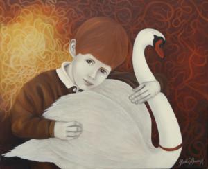 L'enfant au cygne 60.9X50